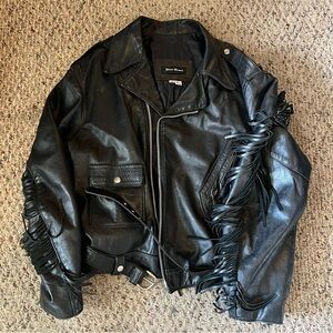 Vintage Steer brand leather Motorcycle Jacket (1980’s)